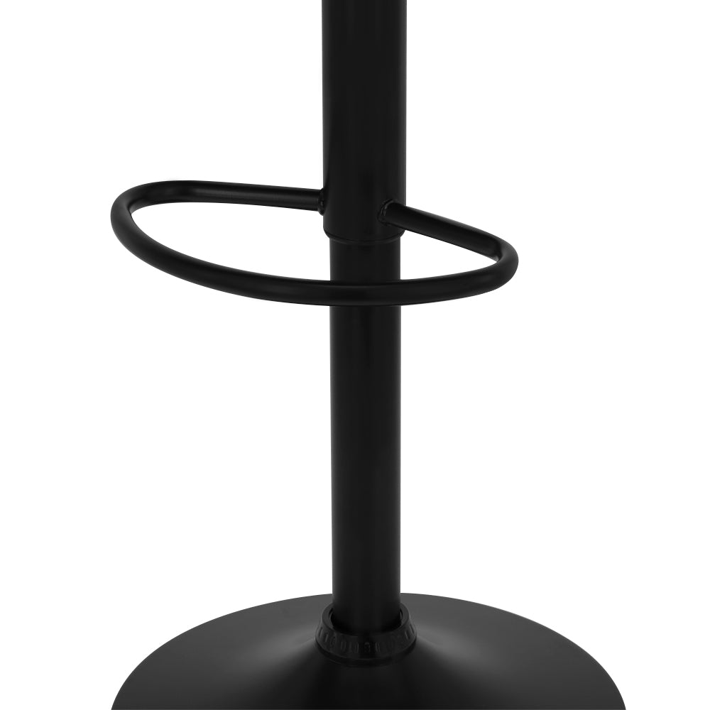 Tabouret de bar 2023 marron clair - 2 pièces - Fixe pivotant réglable cuisine - Dossier et repose-pieds