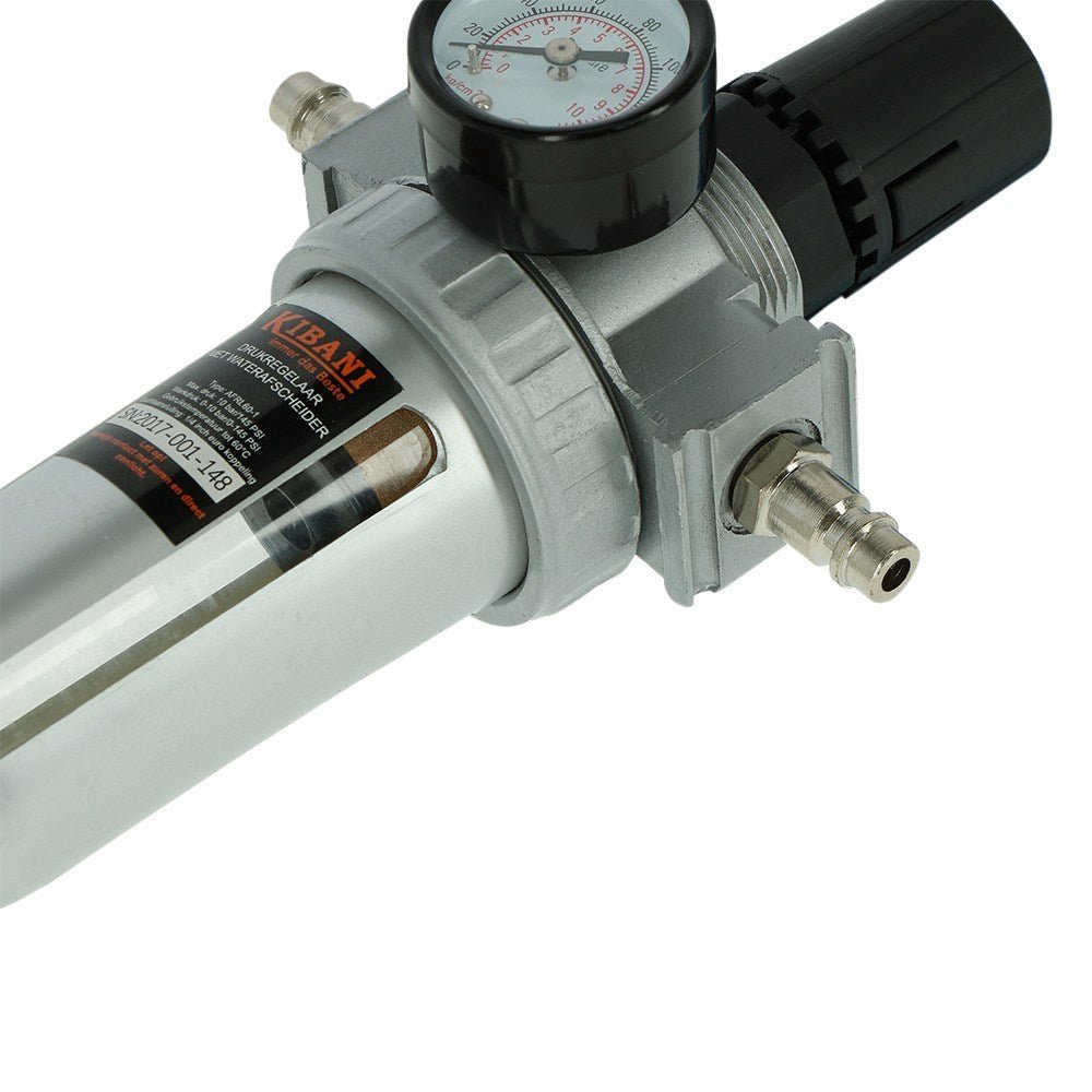 Regolatore di Pressione per Compressore con Separatore d’Acqua – Kibani®