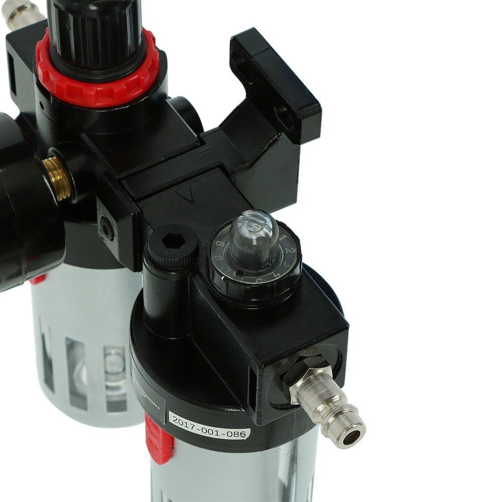 Regolatore di Pressione Compressore con Separatore d’Acqua e Nebulizzatore d’Olio – Kibani®
