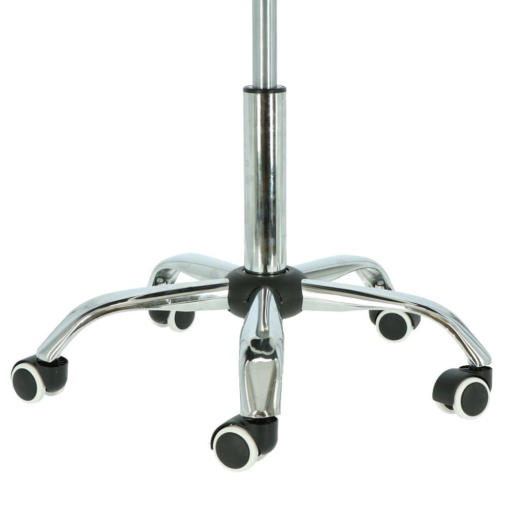 Tabouret de selle gris pour esthéticiennes et coiffeurs - Hauteur réglable