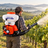 Atomizzatore a Spalla a Scoppio Korvex Pro 20 L – 41,5 cc 2,2 kW, Liquidi e Polveri, Kit con Maschera