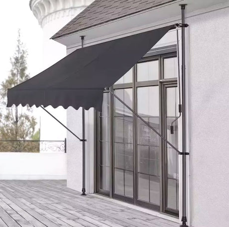 Tenda da Sole Balcone 300x120 cm Regolabile Impermeabile Con Manovella