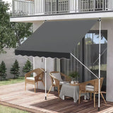 Tenda da sole per balcone 300x120 cm regolabile