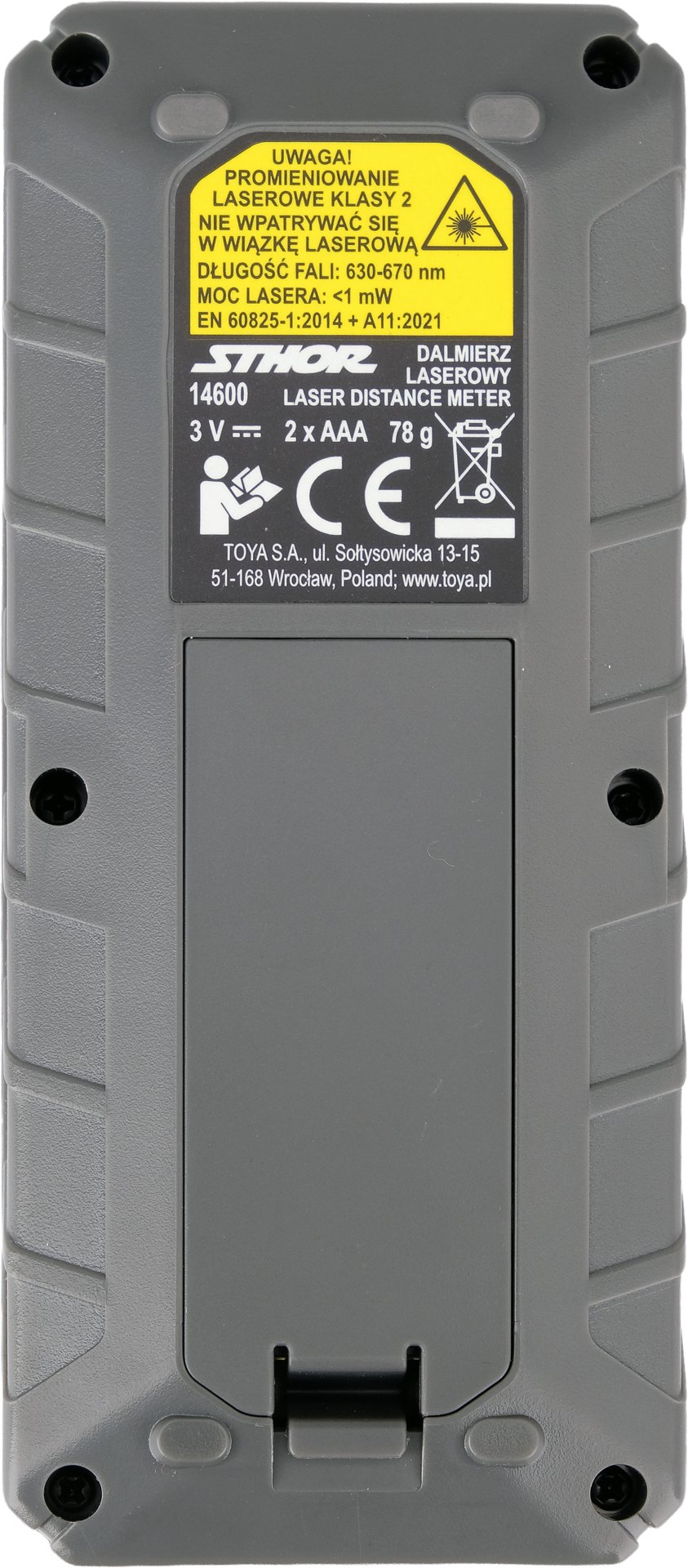 Distanziometro Laser 40m Misura Area Volume Con Memoria e Display LCD
