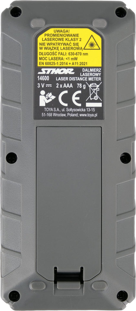 Distanziometro Laser 40m Misura Area Volume Con Memoria e Display LCD