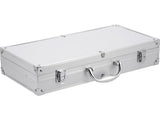 Set barbecue acciaio inox 7 utensili con valigia in alluminio