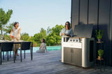 Le Marquier Exclusive 375 Barbecue a gas con mobiletto — Barbecue a Gas Inox/Nero