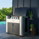 Le Marquier Exclusive 375 Barbecue a gas con mobiletto — Barbecue a Gas Inox/Nero