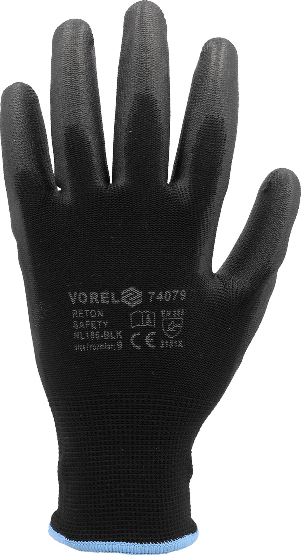 Guanti da Lavoro Neri in Poliestere  Taglia 10" Vorrel