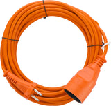 Prolunga Elettrica da Giardino IP20 – 1 Presa, Cavo 2x1,5 mm², Arancione YATO (10/20/30 m)