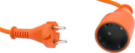 Prolunga Elettrica da Giardino IP20 – 1 Presa, Cavo 2x1,5 mm², Arancione YATO (10/20/30 m)