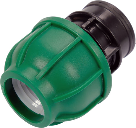 Adattatore Femmina per Tubi PE 25 mm x 3/4" GW – Raccordo a Compressione, Polipropilene 10 BAR FLO