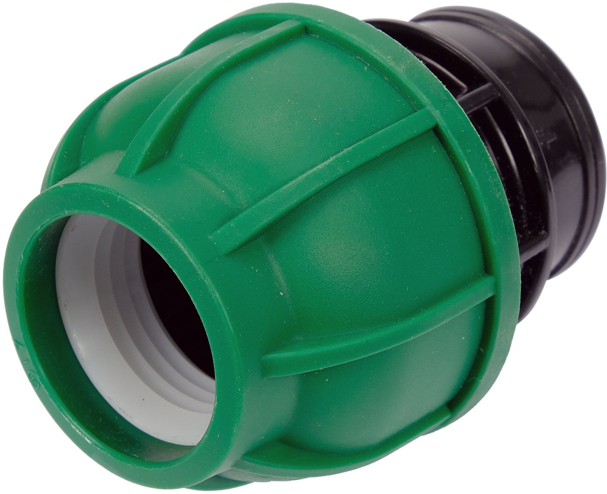 Adattatore Femmina per Tubi PE 32 mm x 1" GW – Raccordo a Compressione, Polipropilene 10 BAR FLO