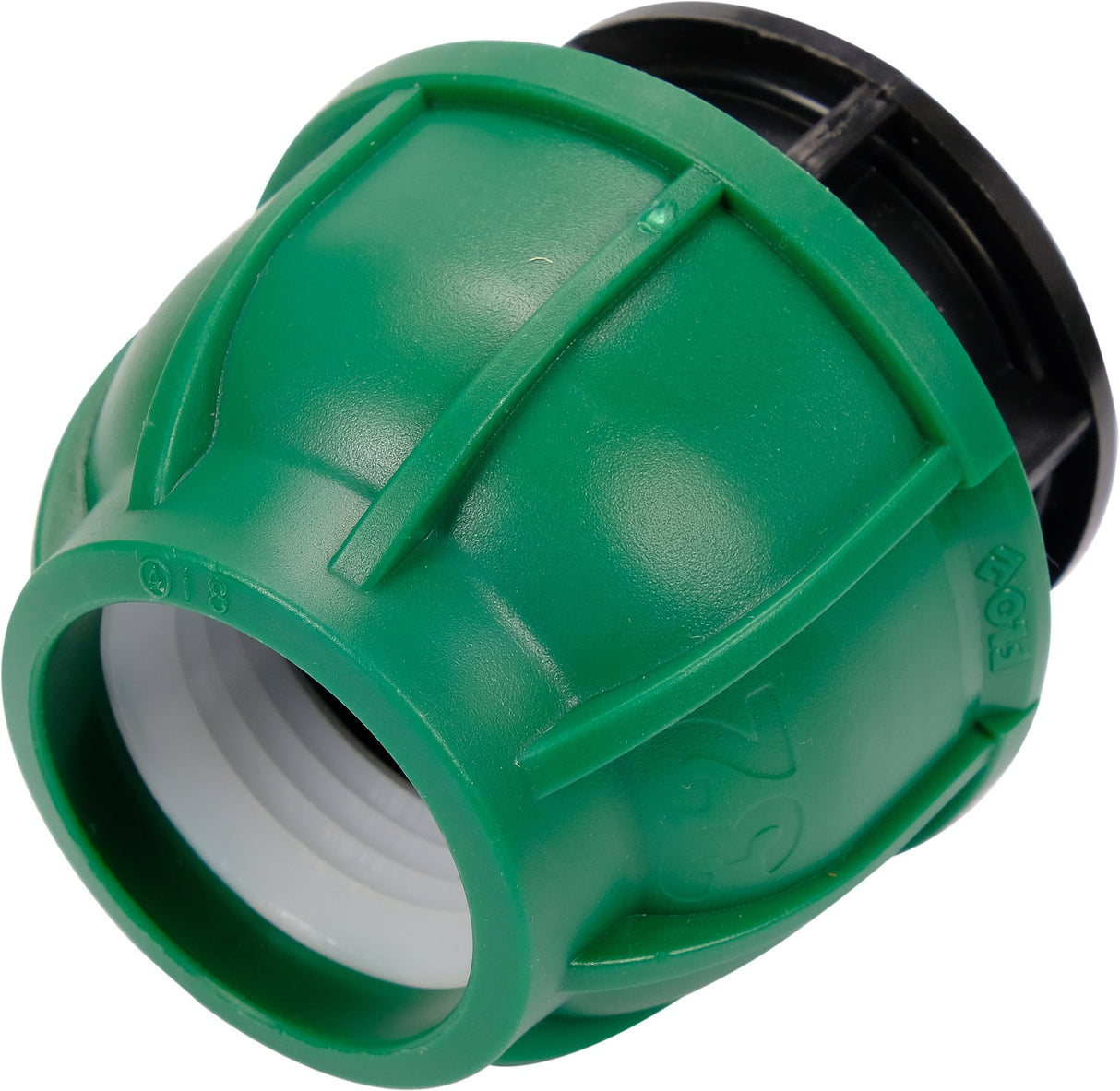 Tappo di Chiusura per Tubi PE 32 mm – Terminale a Compressione, Polipropilene 10 BAR FLO