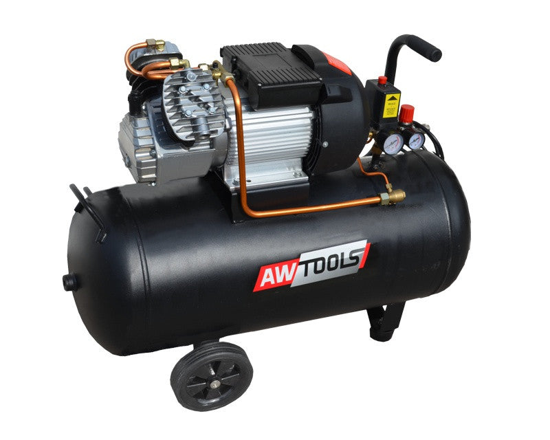 Compressore ad Aria 100L 3 Cv Awtools a Olio Bicilindrico
