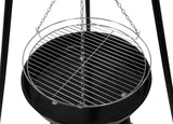 Griglia Appesa su Treppiede 46 cm Lund a Carbone in Acciaio Regolabile con Catena
