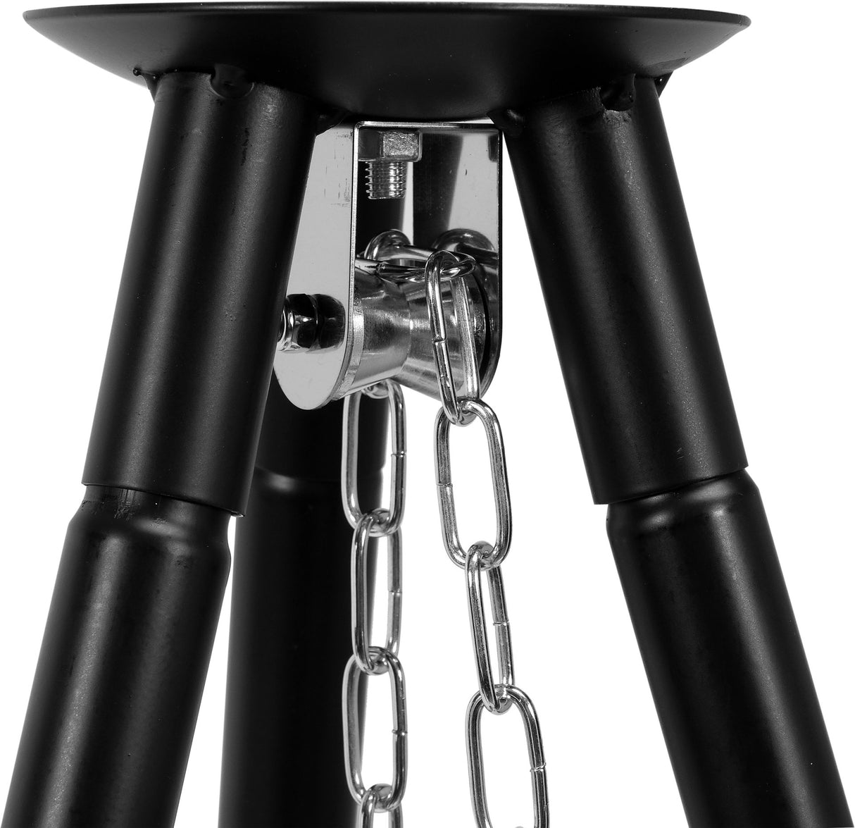 Griglia Appesa su Treppiede 46 cm Lund a Carbone in Acciaio Regolabile con Catena