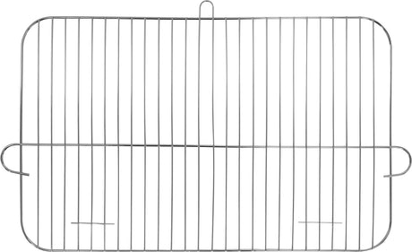 Griglia a Carbone con Ripiani 53×33 cm Lund Cromata Con Altezza Regolabile