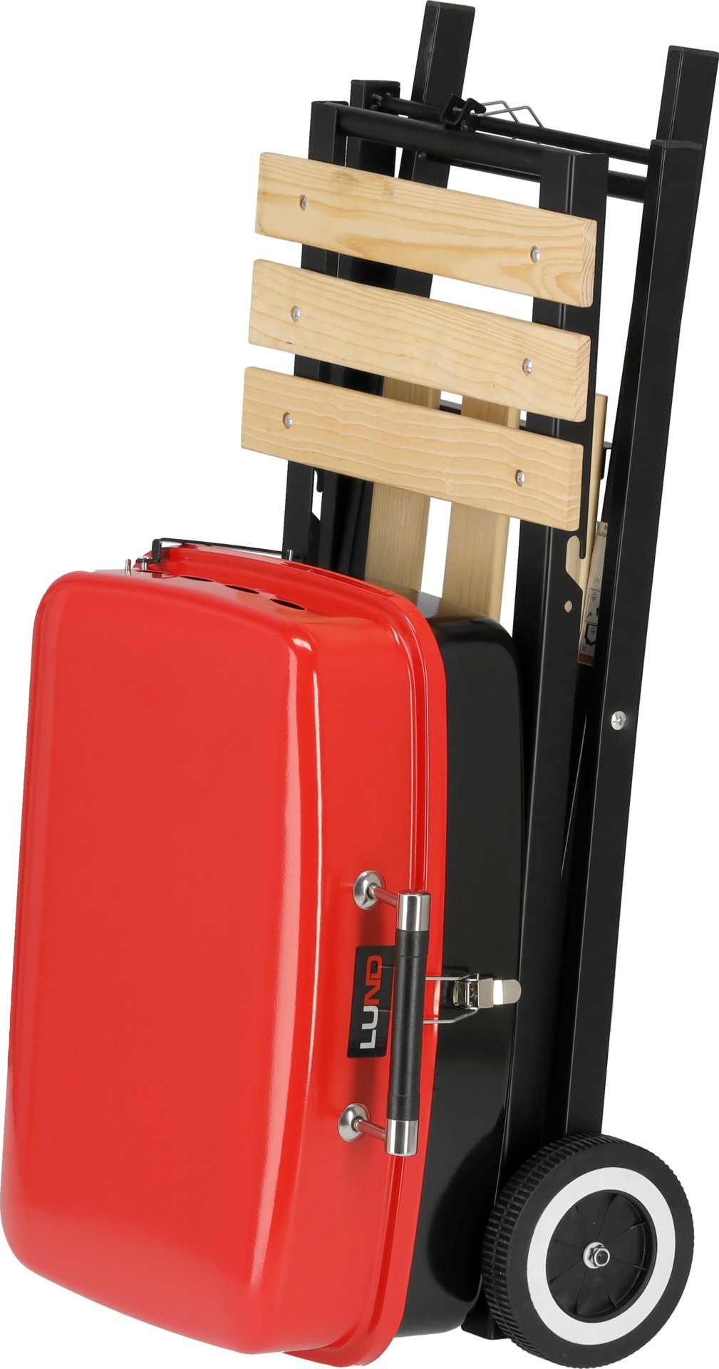 Barbecue a Carbone Pieghevole Con Ripiani Laterali e Griglia Cromata 45×33,5 cm