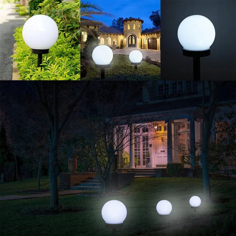 Lampada Solare da Giardino a Sfera 10 cm Luce Bianca 6500K IP44