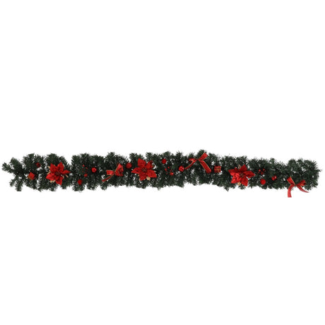 Ghirlanda Natalizia Rosso e Oro 180 cm