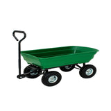 Carrello da Giardino con Cassone Ribaltabile - 75 Litri -