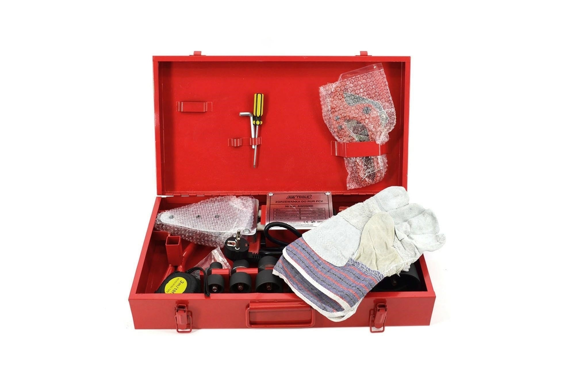 Saldatrice Per Tubi Plastica - 1500W, Temperatura Regolabile, Per Tubi Da 20 A 63mm, Kit Completo 14 Pezzi - Foto 11