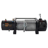 Verricello Elettrico Kibani 12V 5897kg Cavo Acciaio 26m Radiocomando 4,8kW