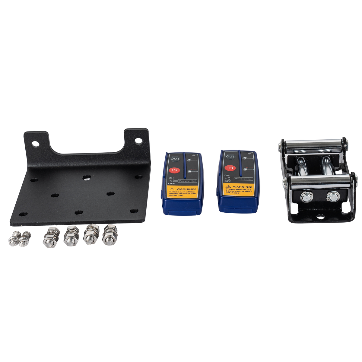 Treuil de voiture jeep Parauti - Treuil de remorquage avec télécommande 12 V 1361 KG - câble en acier de 13,5 m