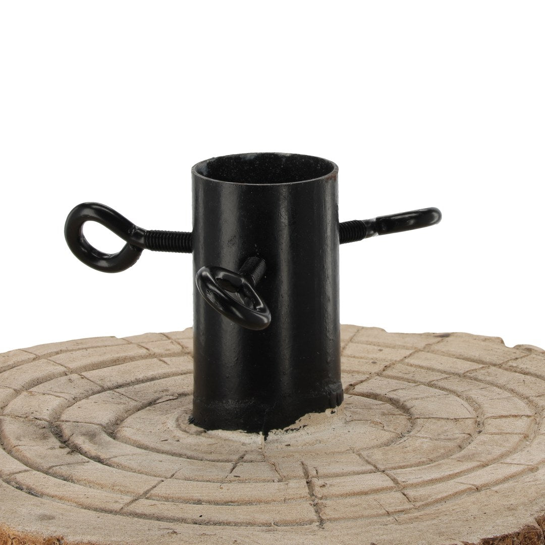 Base Decorativa per Albero di Natale Uccellini nel Tronco con LED