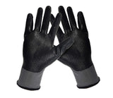Guanti da Lavoro Kibani Nitrile Nero/Grigio Professionali