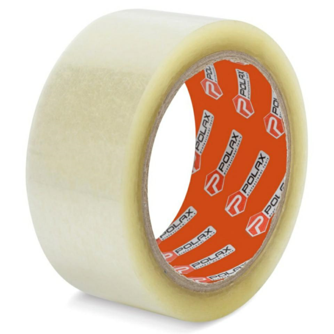 Nastro da imballaggio trasparente 48 mm × 55 m – alta adesività, resistente UV, -10°C/+50°C