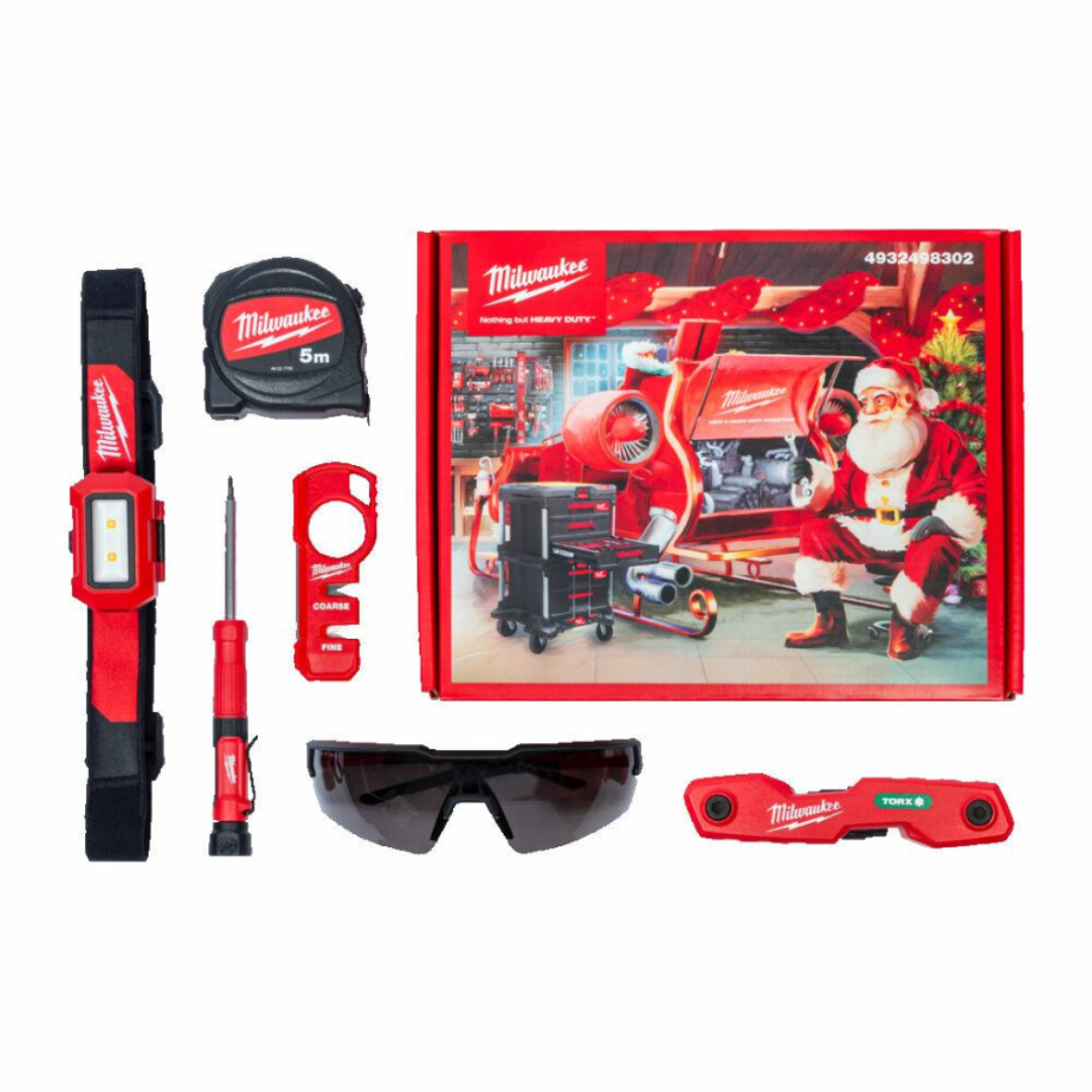 Calendario dell'Avvento Milwaukee – 6 prodotti premium edizione limitata | Set regalo Natale