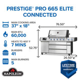 Barbecue Napoleon Prestige PRO 665 Elite Smart Tech Affumicatore