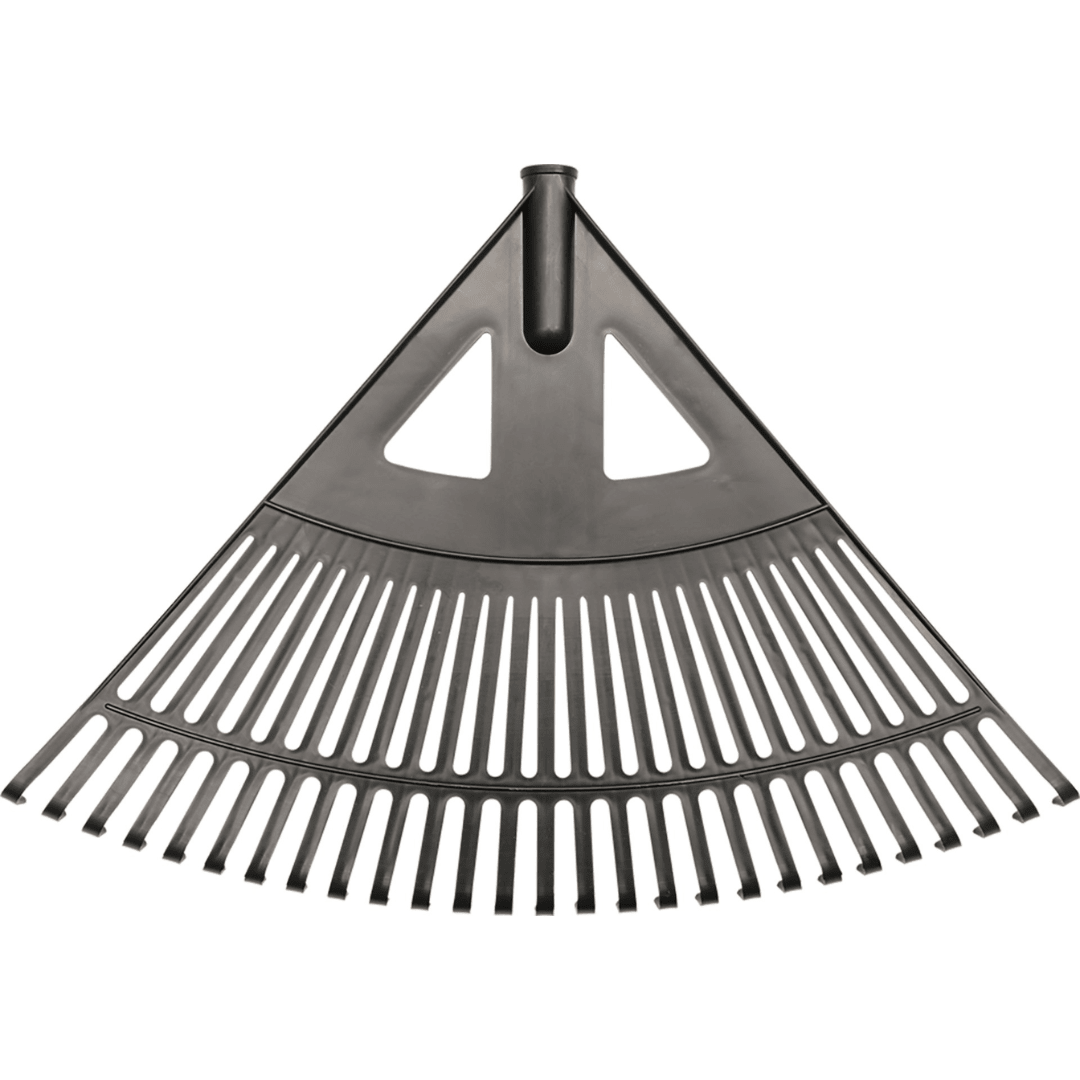 Rastrello a Ventaglio 27 Denti in PVC Larghezza 58 cm per Foglie e Prato