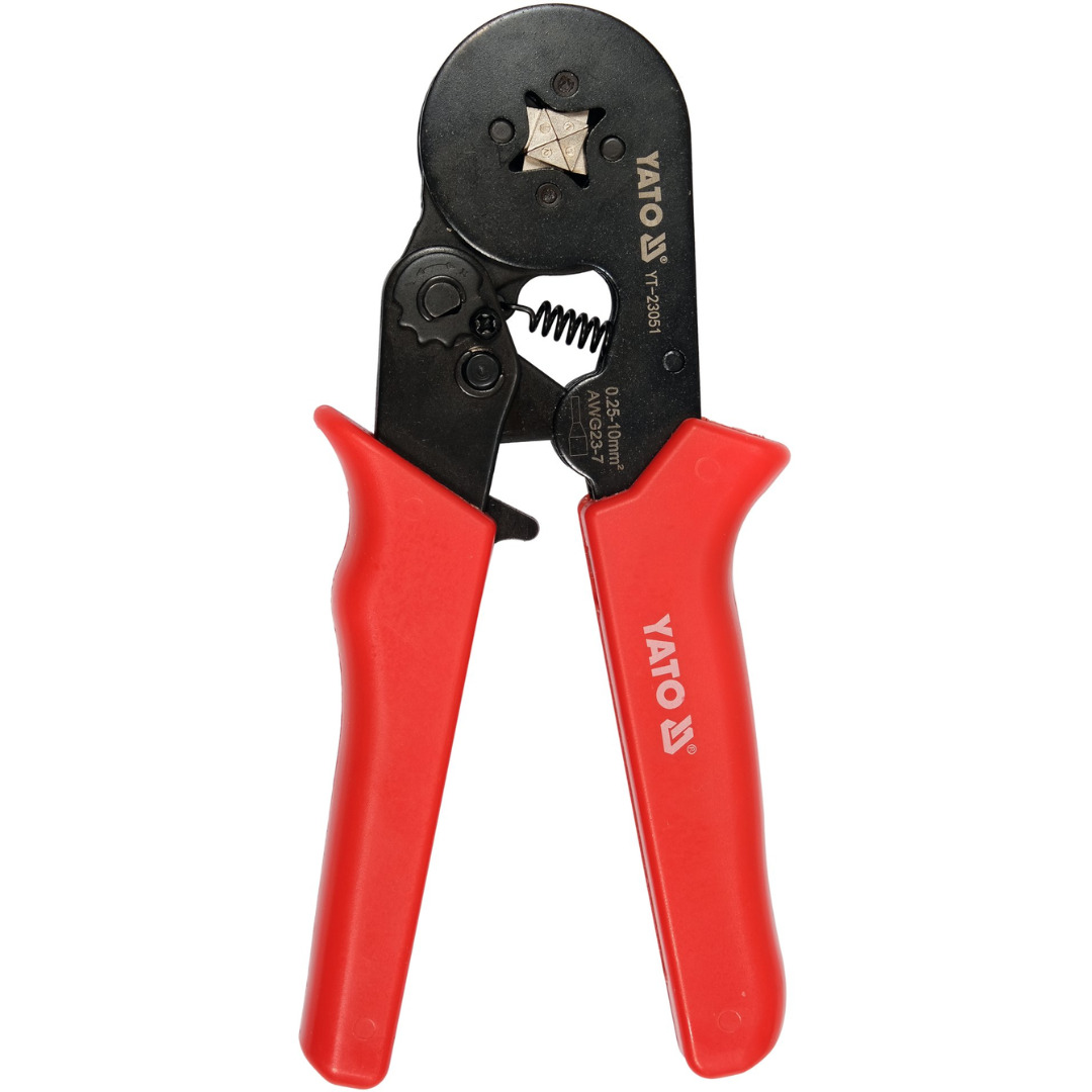 Pinza crimpatrice Yato per capicorda 0,25-10 mm² con cricchetto