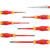 Set Cacciaviti Isolati VDE 1000V 7 Pezzi per Elettricisti con Tester