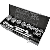 Set Chiavi a Bussola 3/4 Professionale 15 Pezzi Acciaio CrV Officina