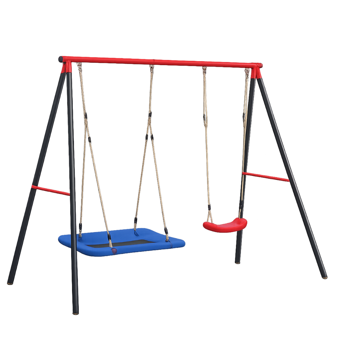 Altalena da Giardino Doppia Garden Line Nido di Cicogna 290cm 2 Bambini