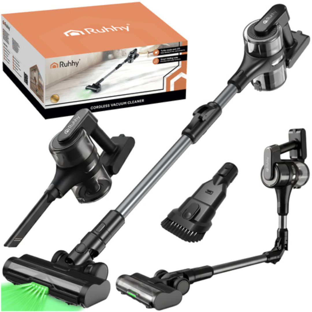 Aspirapolvere Cordless Ruhhy LunPro 400W Pieghevole con Luce LED