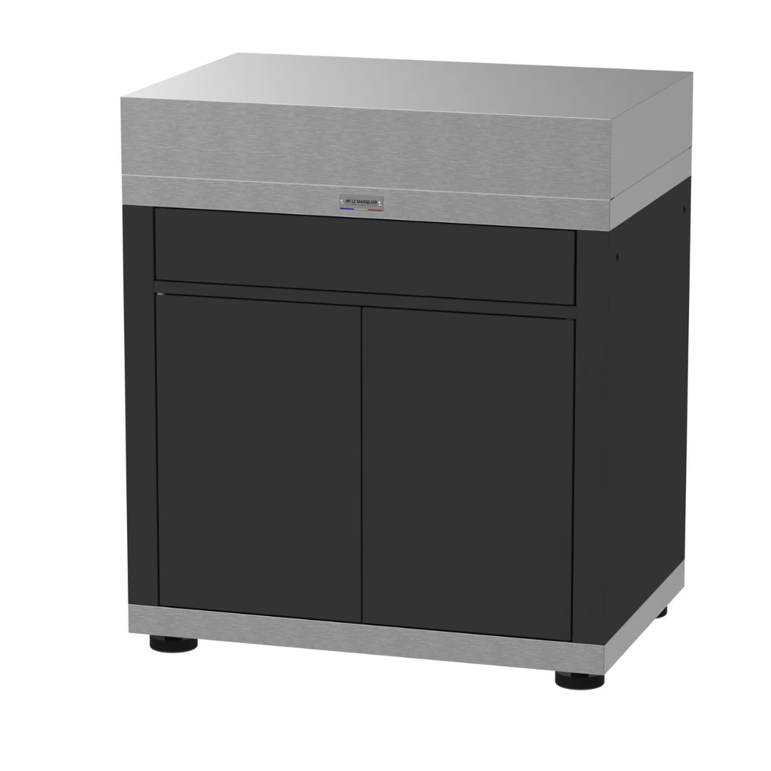 Mobile Cucina Outdoor Le Marquier Inox Duo Cassetto 80cm Premium