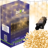 Luci di Natale IZOXIS 300 LED – 15 m, Bianco Caldo, IP44, 8 Modalità + Flash – Per Esterni e Interni