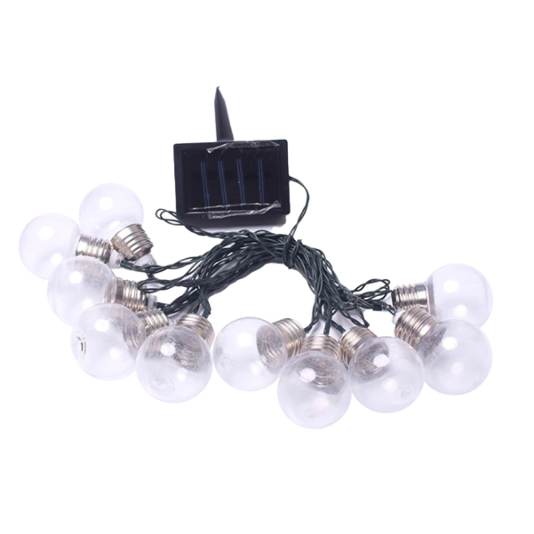 Ghirlanda Luminosa Solare da Giardino 2 m con 10 LED IP44