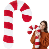 Decorazione Natalizia Ruhha – Cuscino “Candy Cane” Rosso e Bianco