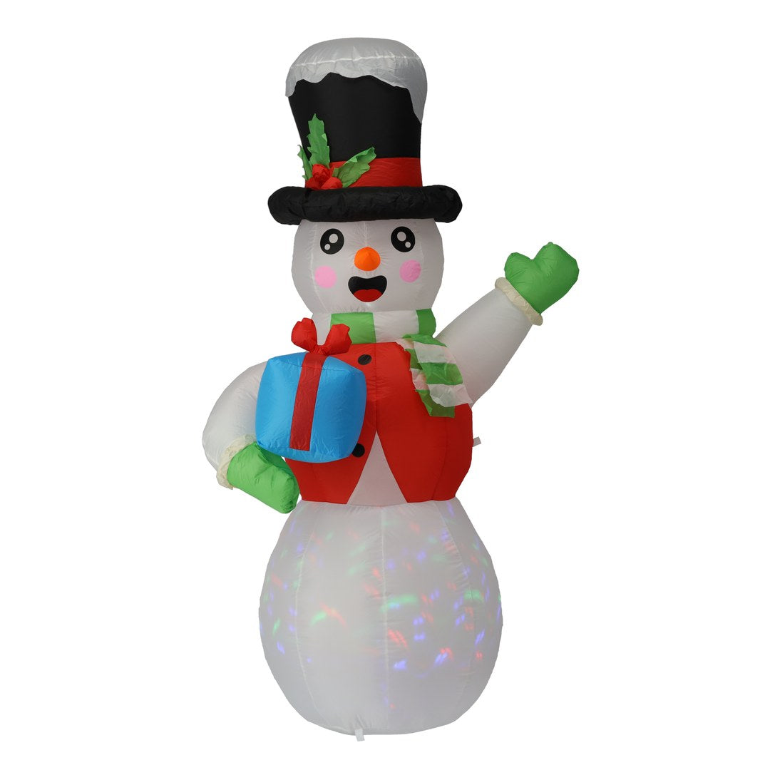 Pupazzo di Neve Gonfiabile con Luci LED