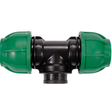 Raccordo a T per Tubi PE 32 mm x 3/4" x 32 mm – Attacco Centrale Femmina GW, Polipropilene 10 BAR FLO