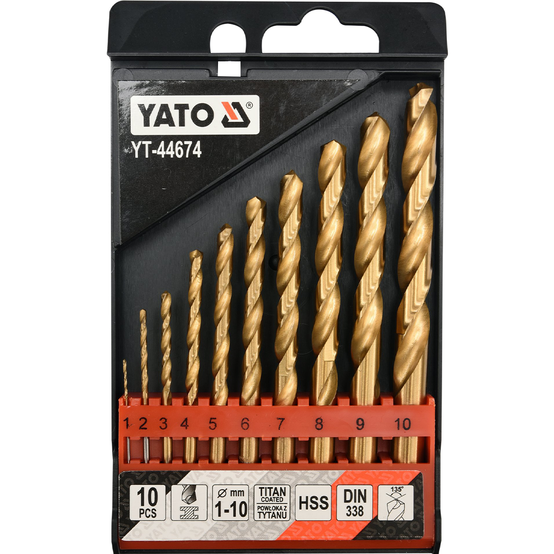 Set di Punte 1–10 mm – 10 Pezzi