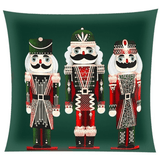 Federa Natalizia Decorativa 45 × 45 cm – Motivo Schiaccianoci