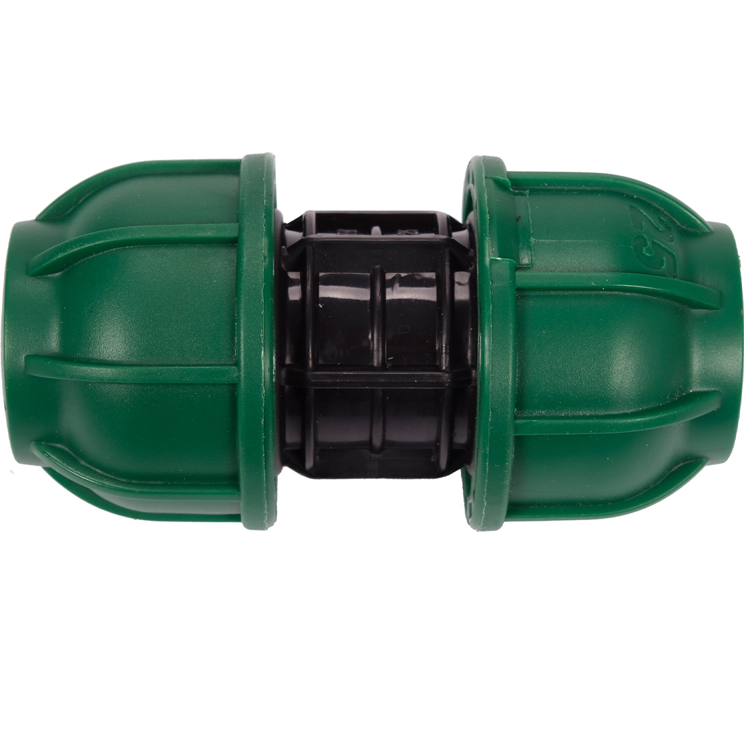 Adattatore a Compressione per Tubi PE 25x25 mm – Polipropilene, 10 BAR FLO