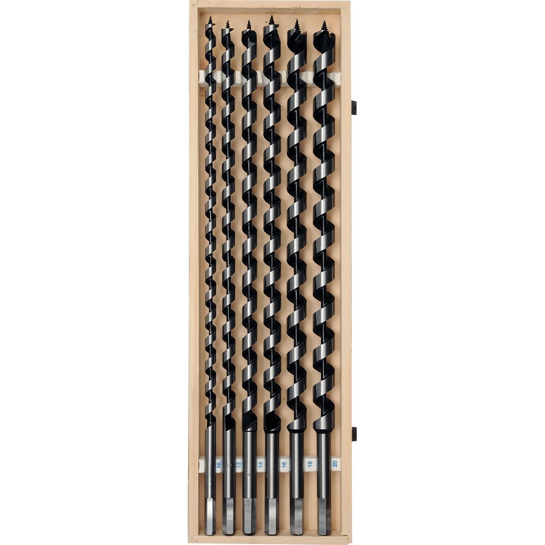 Set di Punte a Trivella per Legno YATO – 6 Pezzi (10–20 mm)